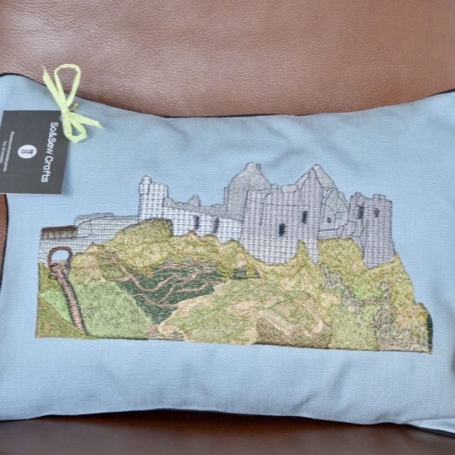 dunluce castle cushion
